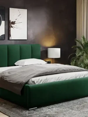 Postel MODEL 08 200x200 zelená - MAGIC VELVET 2225 Levný